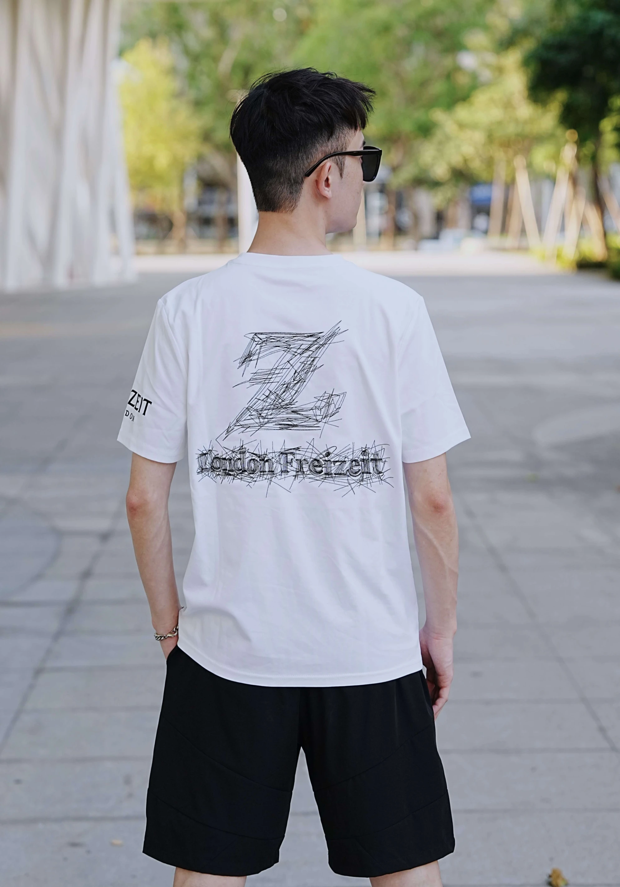 【Freizeit費瑞特】殘影軌跡｜短袖(白)
