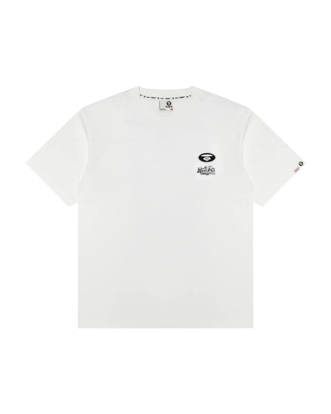 AAPE ·美式塗鴉猿人短袖(黑/白)