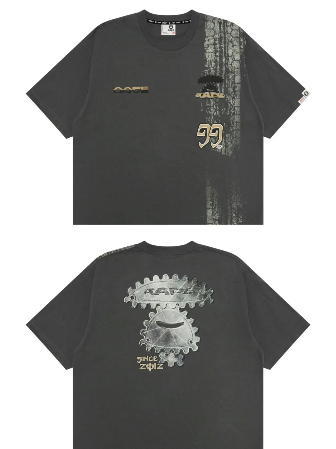 『預購』AAPE ·機械猿人短袖(灰)