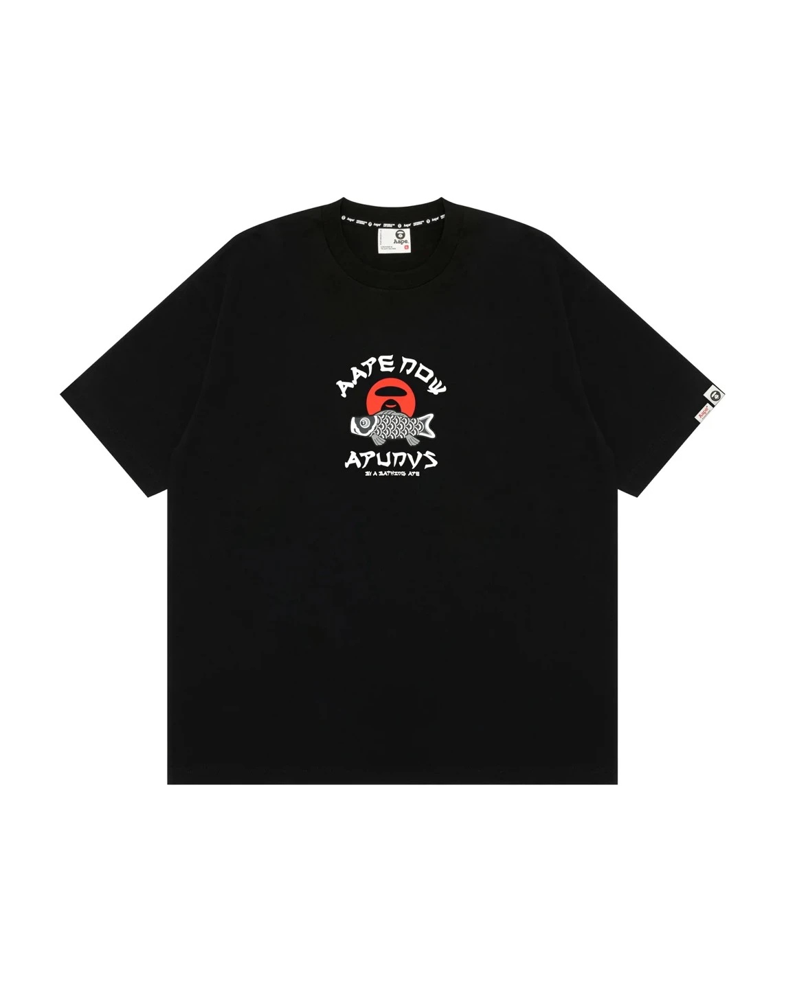 AAPE ·浮世錦鯉短袖(黑/白)
