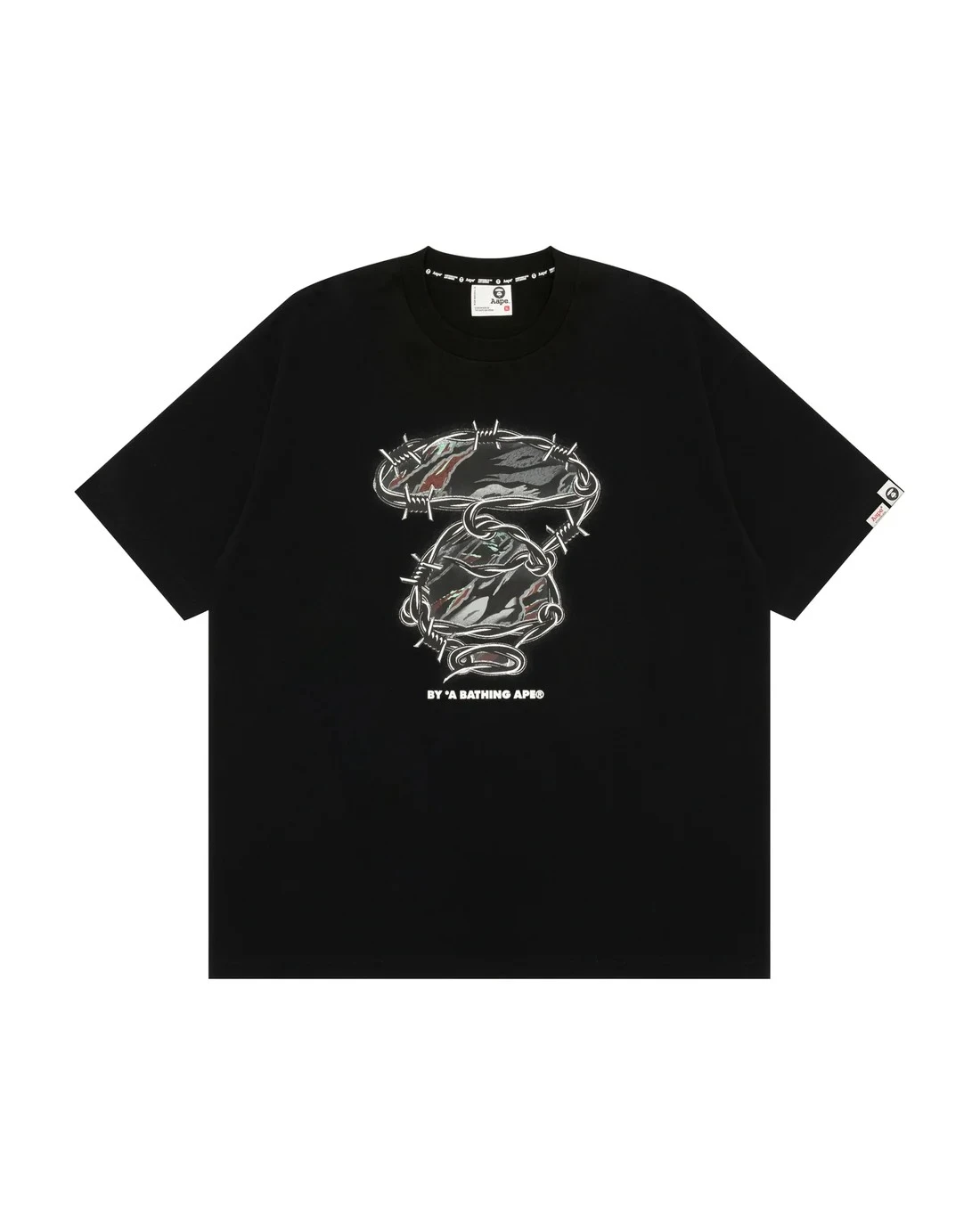 『預購』AAPE ·荊棘鐵絲短袖(黑色/咖啡色)