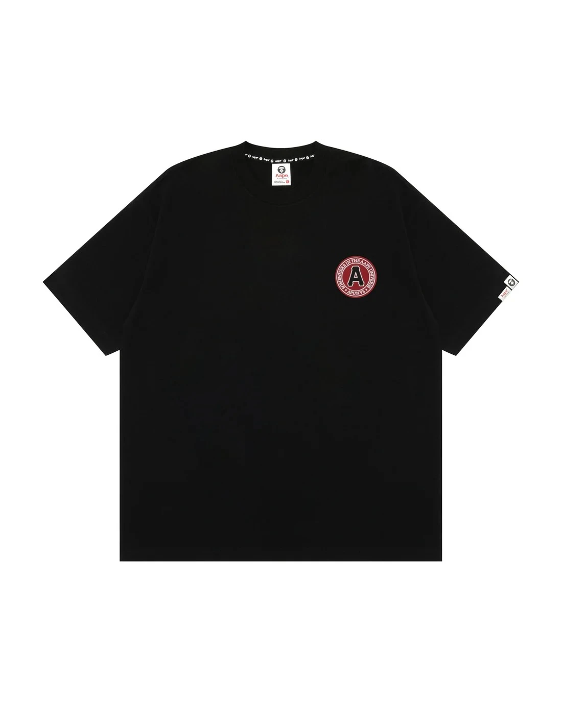 『預購』AAPE ·迷彩猿人膠牌短袖(黑/白)