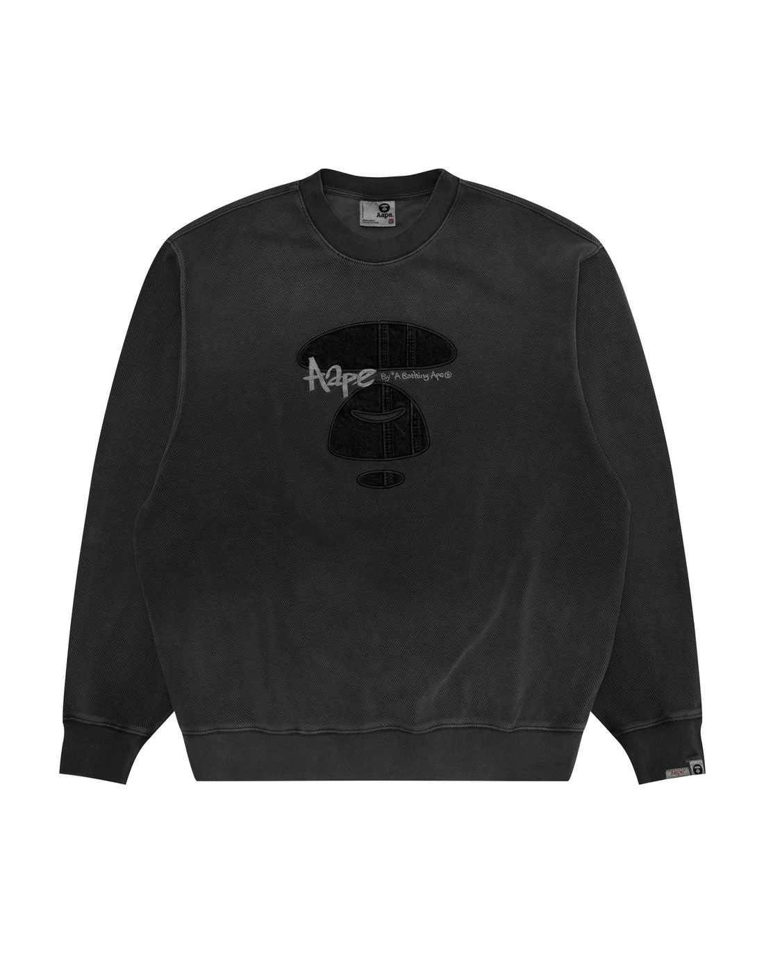 『預購』AAPE ·水洗做舊牛仔猿人衛衣(黑/藍/紅)