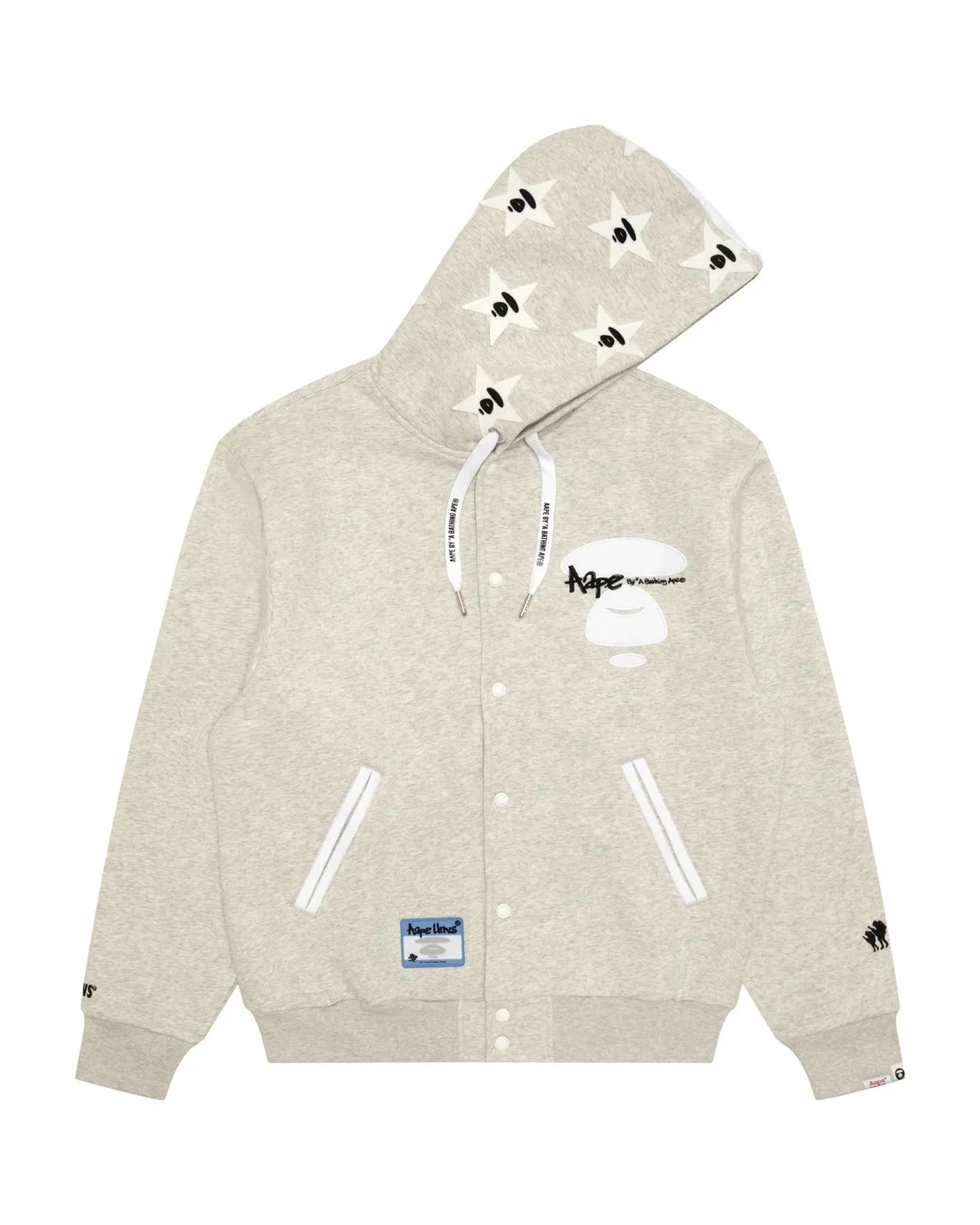 『預購』AAPE ·星星連帽棒球服外套(黑/粉/灰)