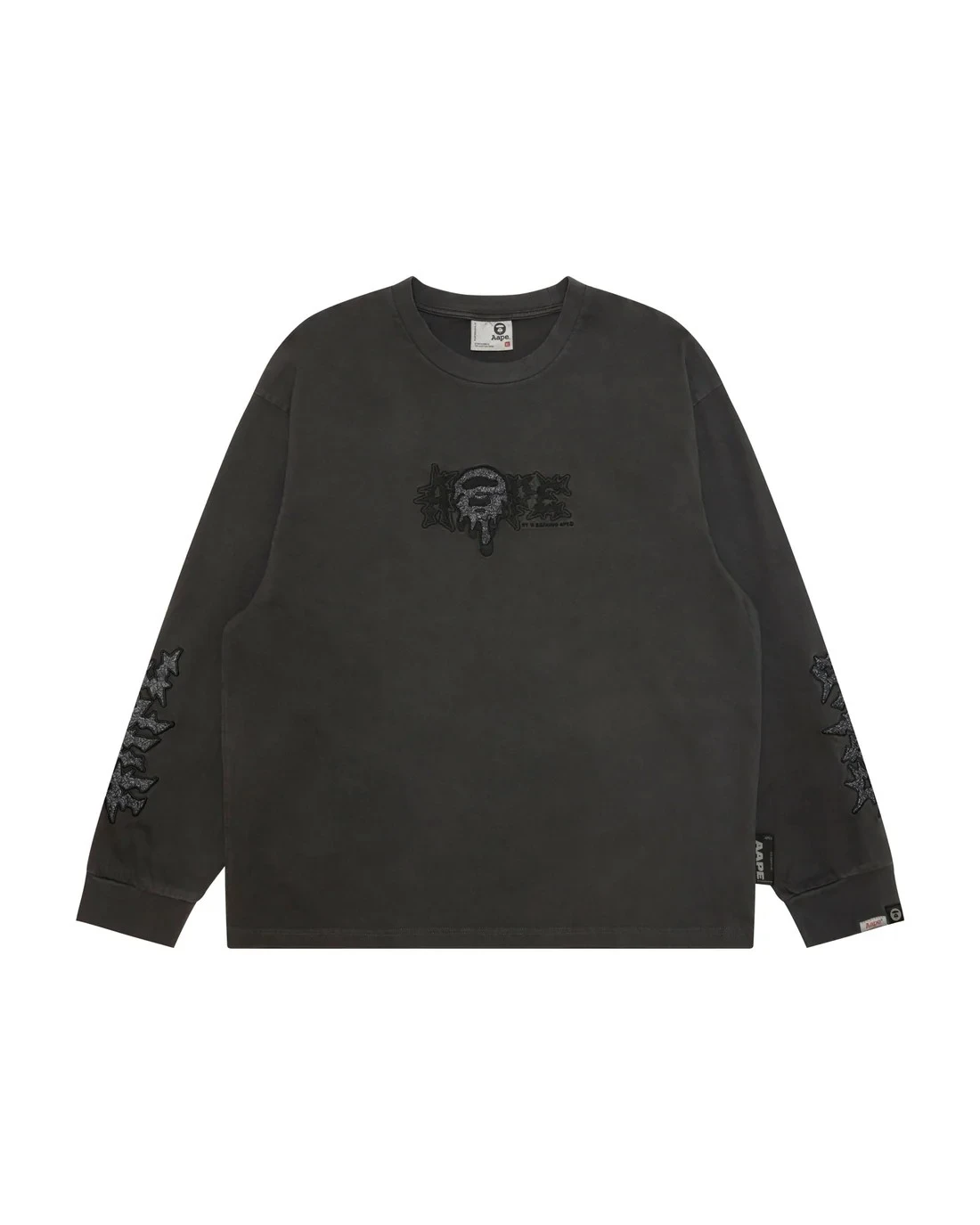 AAPE ·荊棘鐵絲猿人長袖(黑/橘)