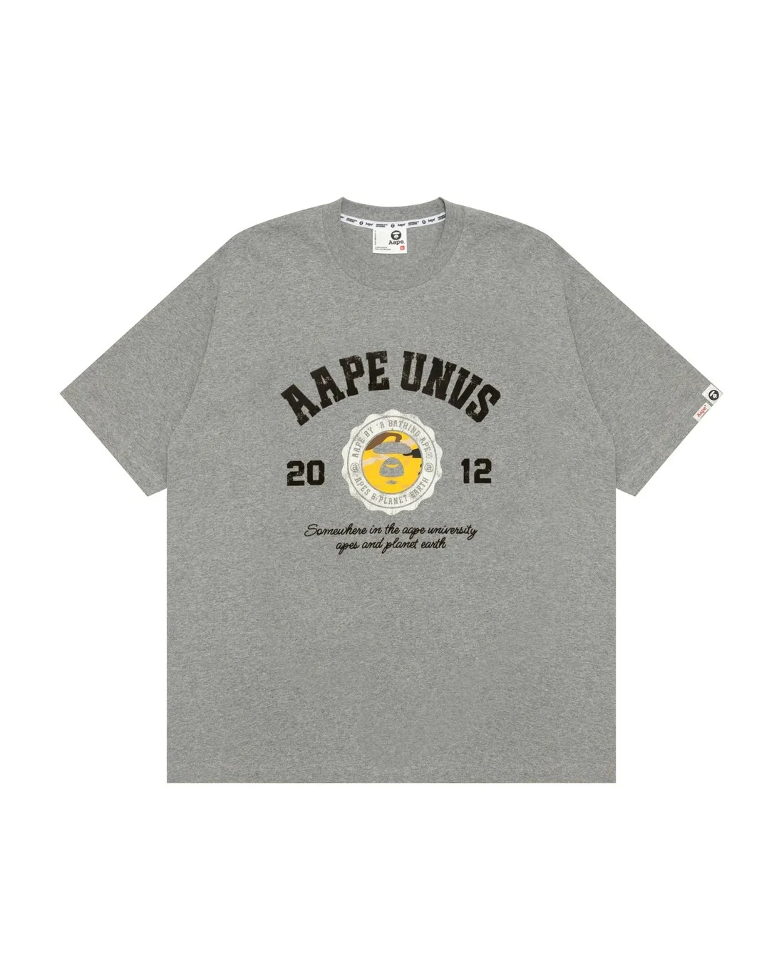 AAPEEUNVS ·迷彩徽章印花短袖T(灰)