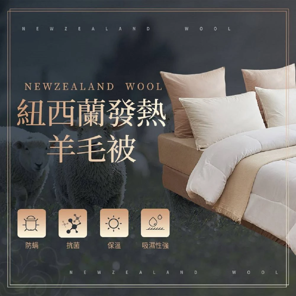 心選-紐西蘭發熱羊毛被*1件