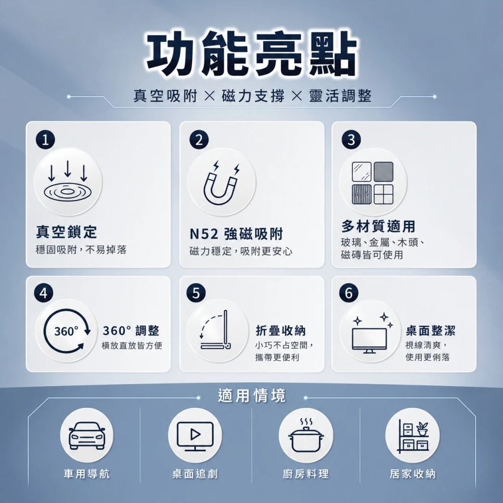 心選-真空磁吸支架(磁吸款)