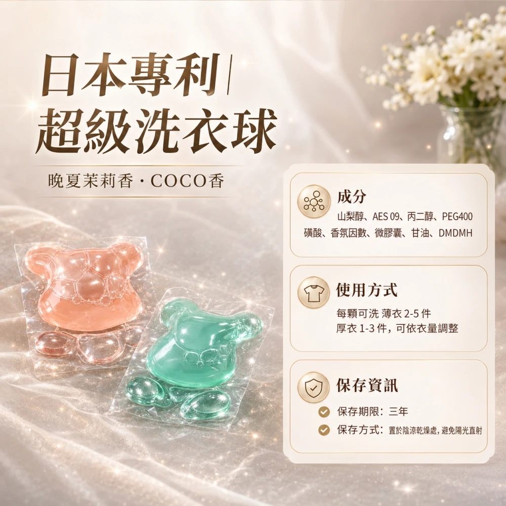 心選-日本專利超級洗衣球