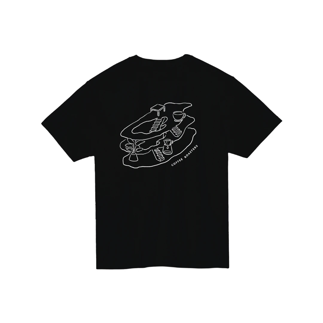 Phase 黑白線條 Logo T-shirt