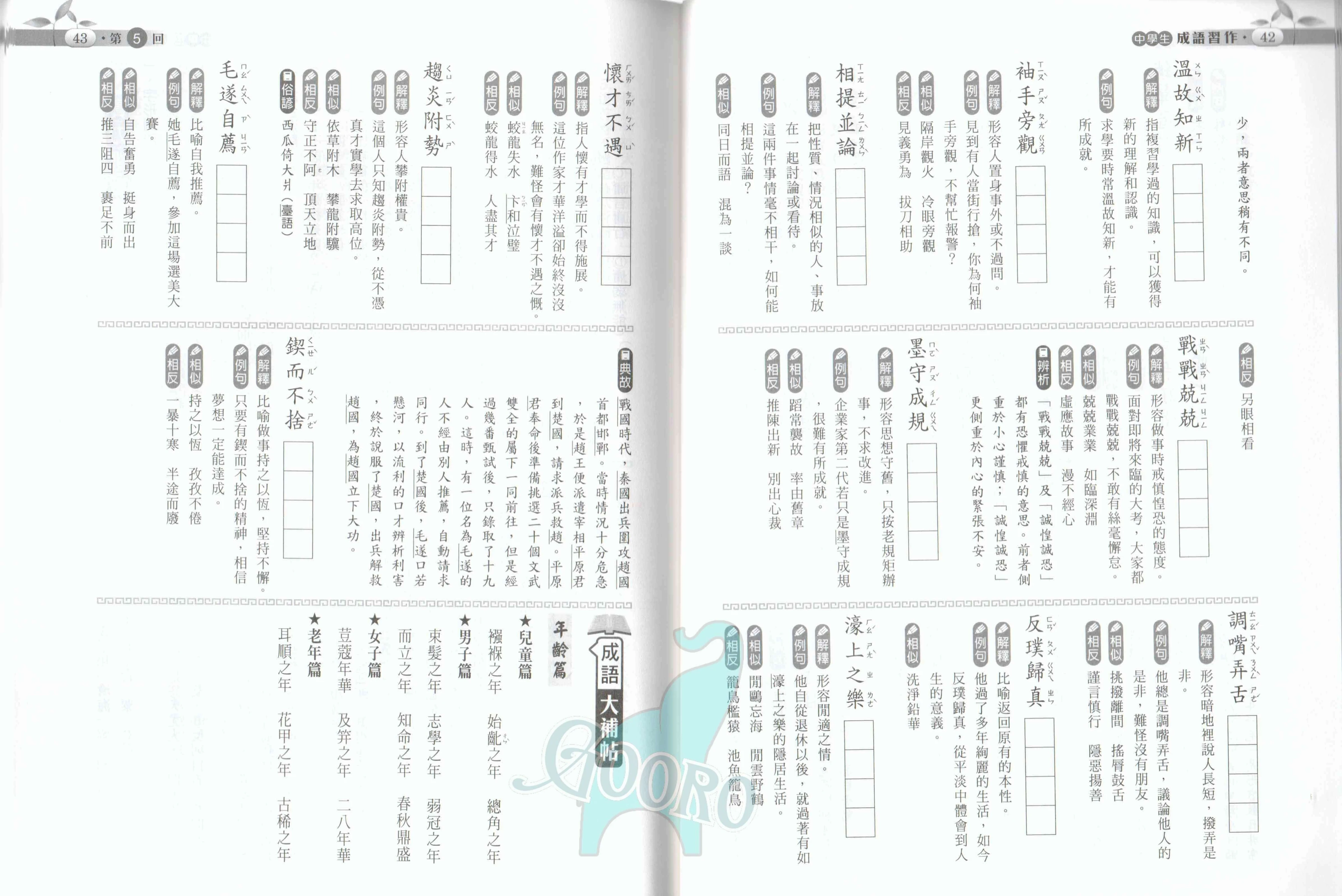 金安成語習作｜國中國文必備｜提升寫作力與語文素養|Gooro夠了參考書店