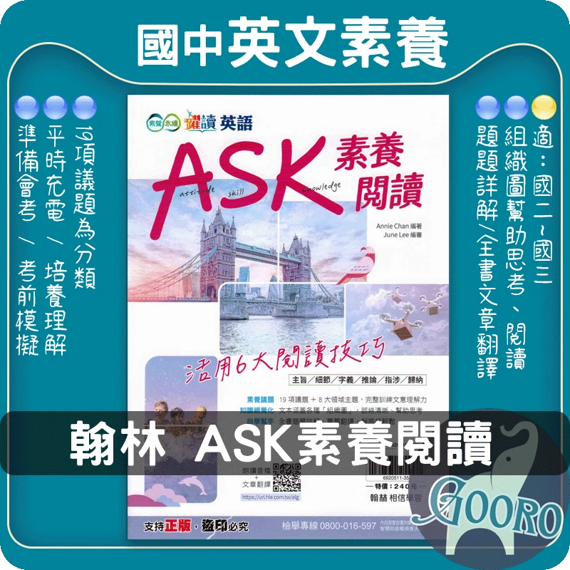 翰林 英語ASK素養閱讀