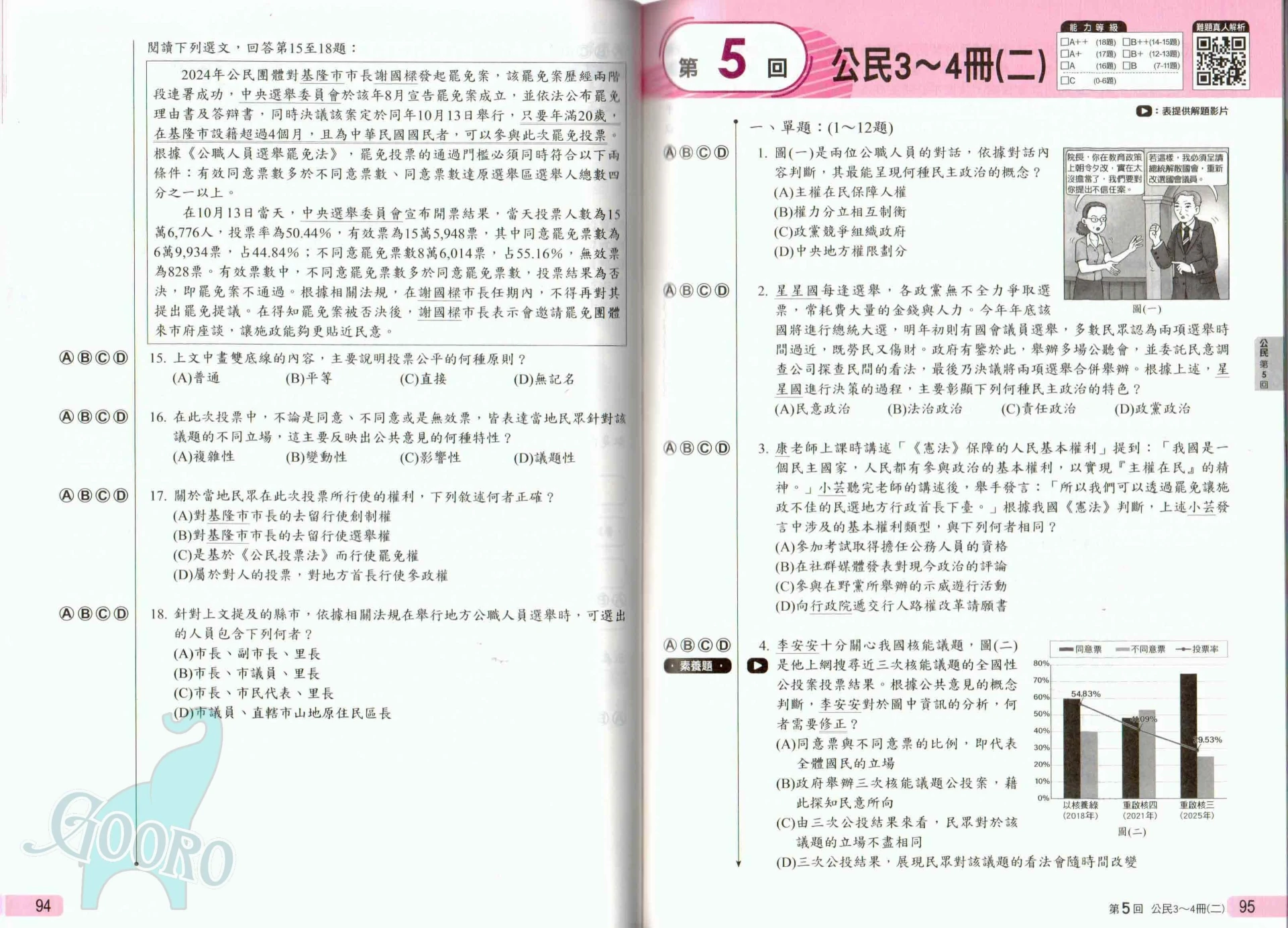 康軒3800+應用題彙編｜套書｜素養題・模擬試題・會考衝刺｜Gooro夠了