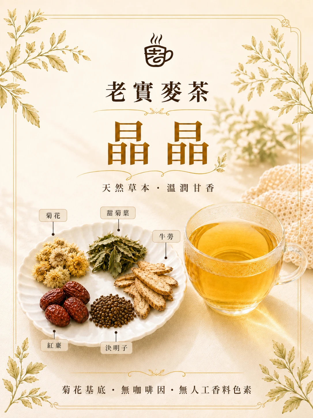 晶晶｜菊花漢方茶包・無咖啡因