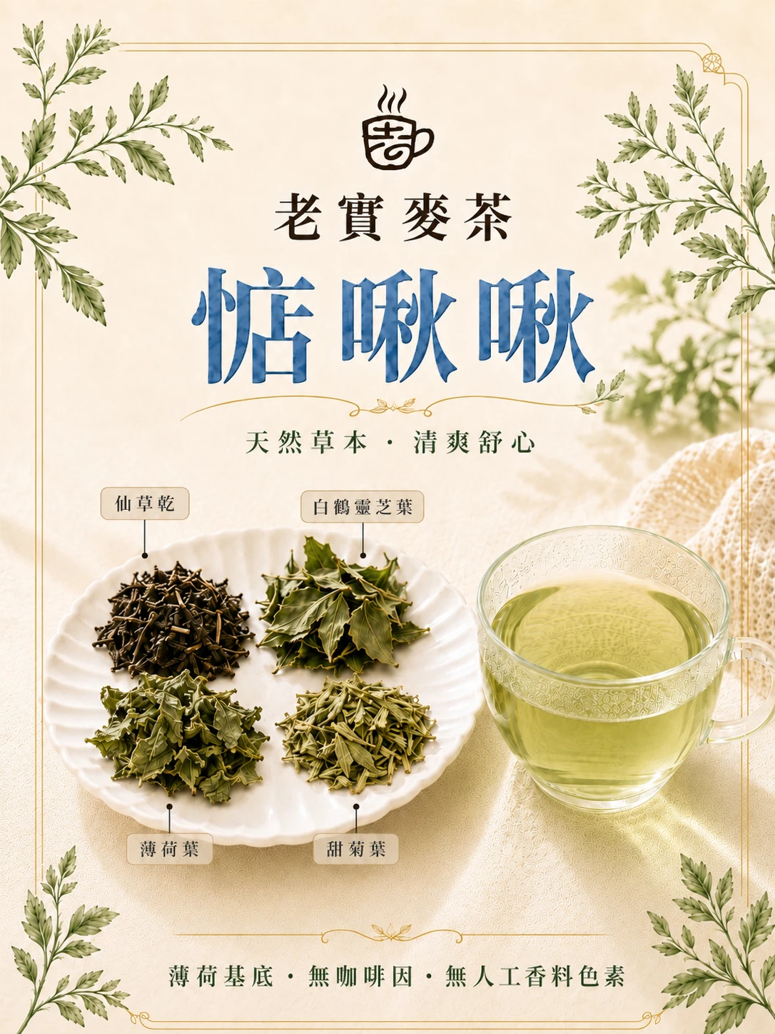 惦啾啾｜薄荷漢方茶包・無咖啡因