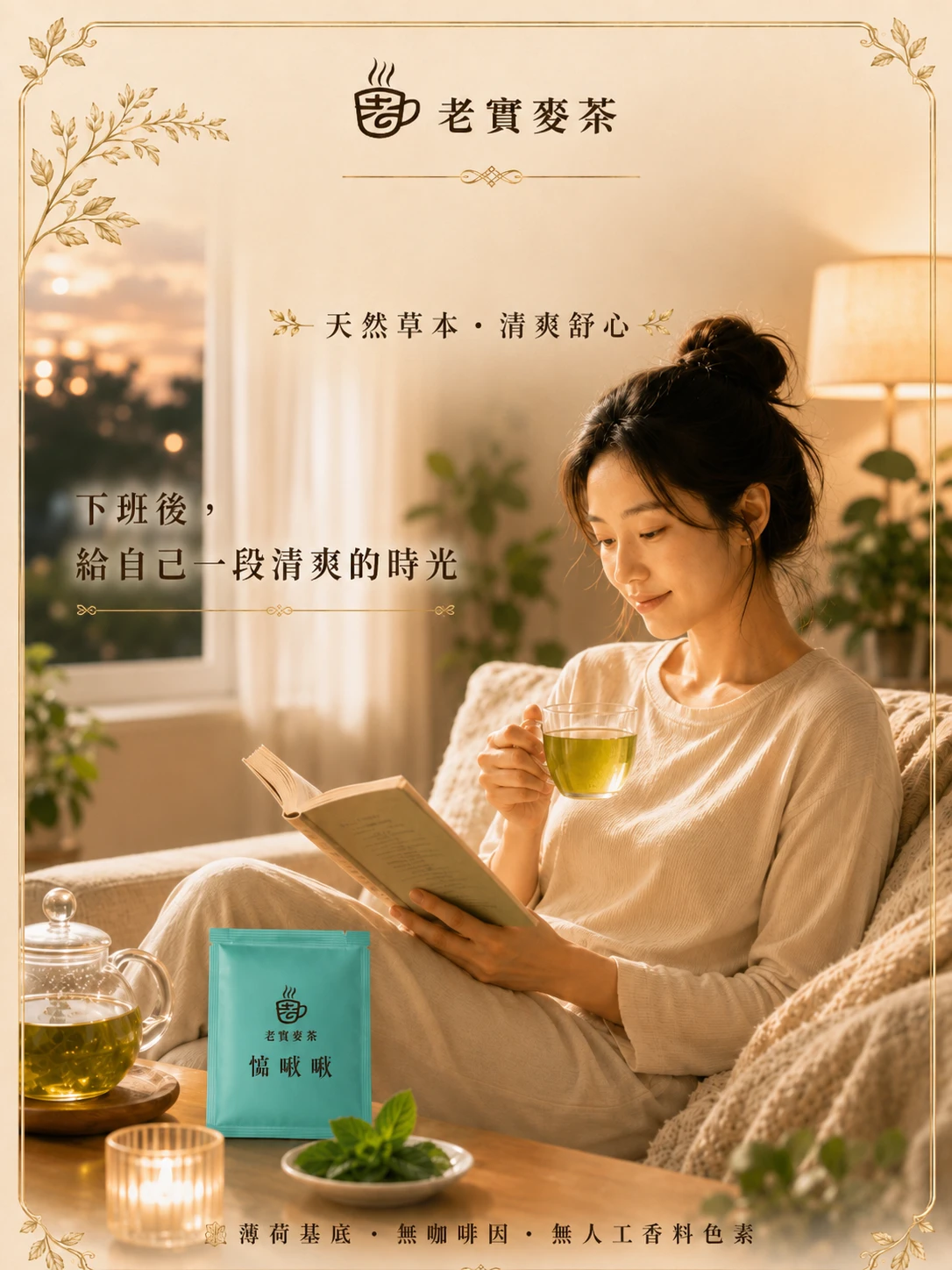 惦啾啾｜薄荷漢方茶包・無咖啡因