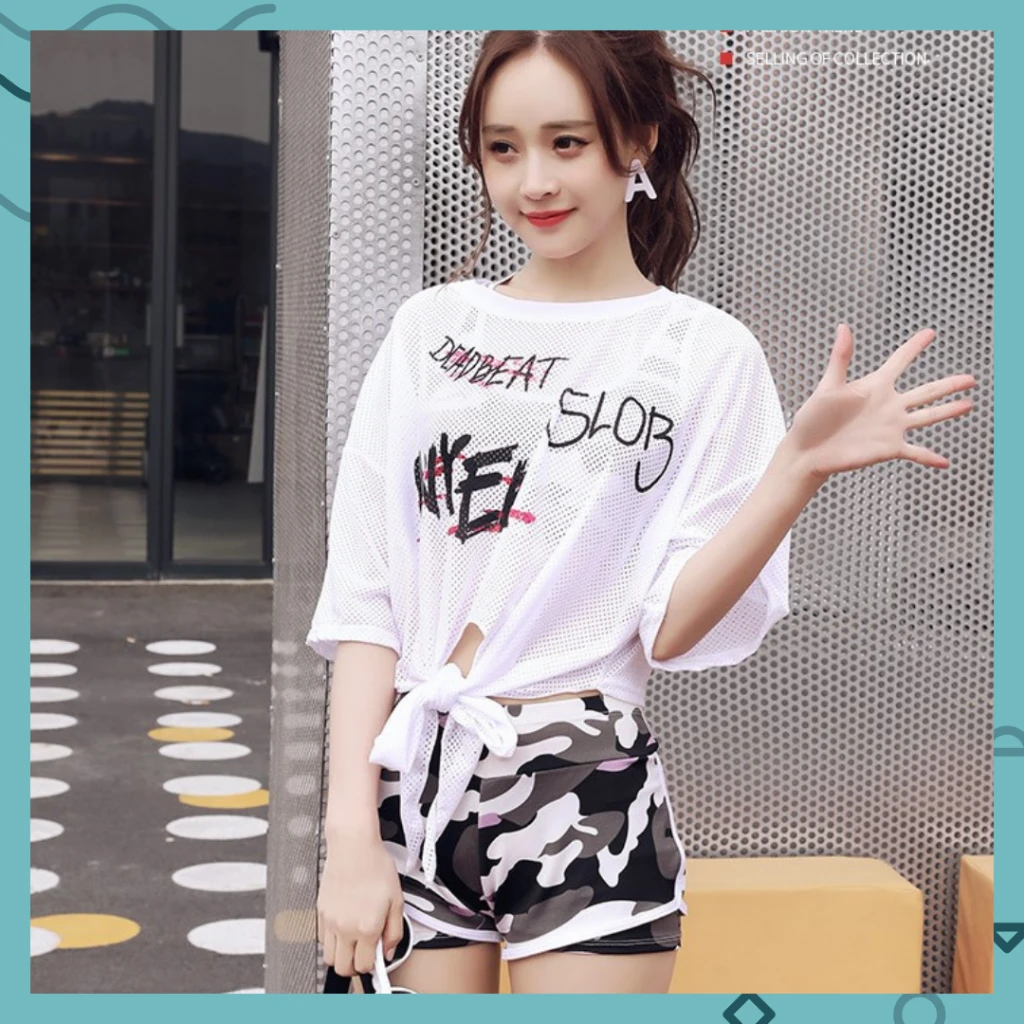 迷彩三件式泳衣