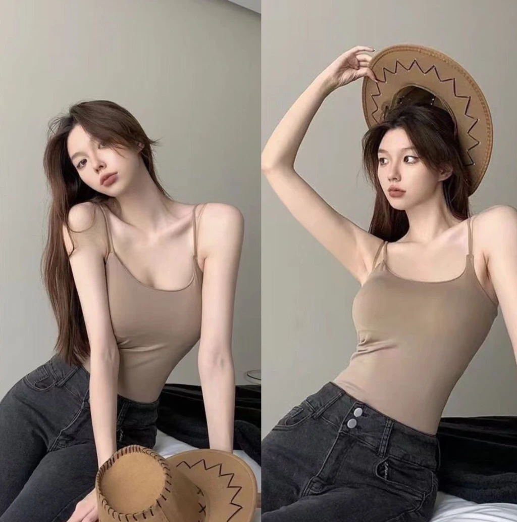 細肩帶背心Bra T(4色)