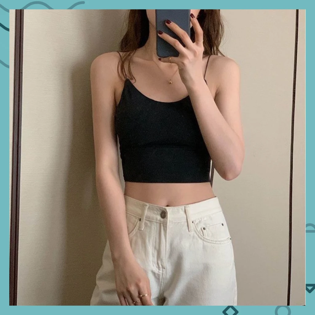 細肩大U露背Bra T(5色)