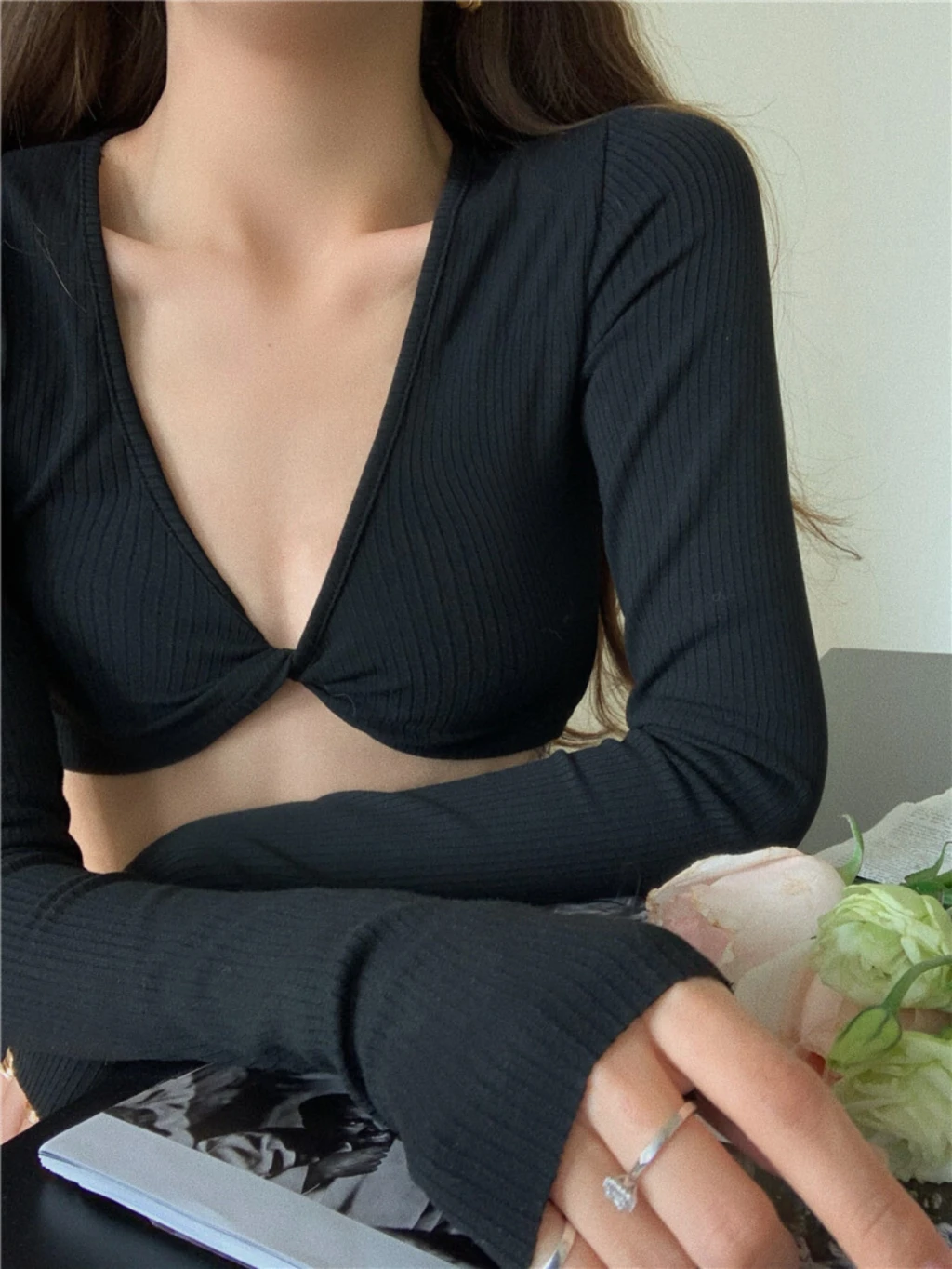 長袖網美造型款高腰泳衣