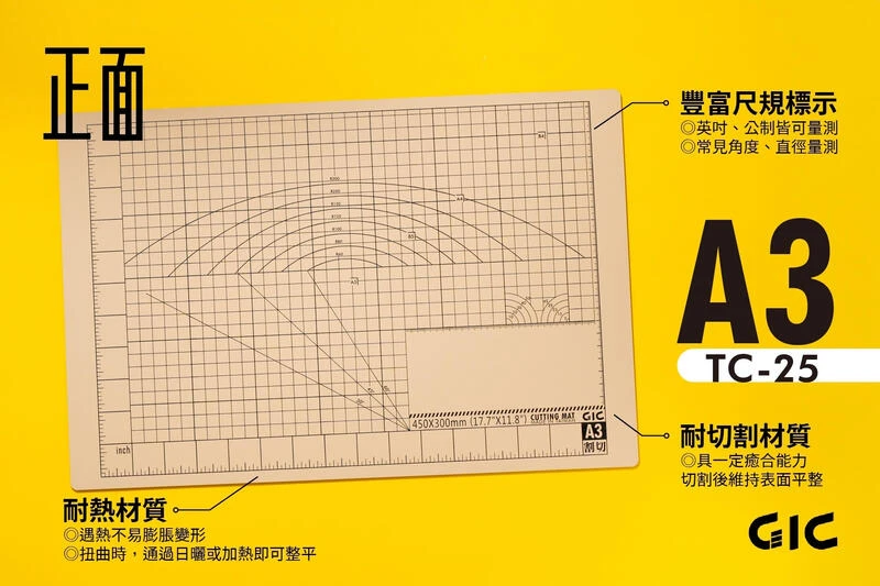 GIC TC-25(A3) 多功能場景切割墊