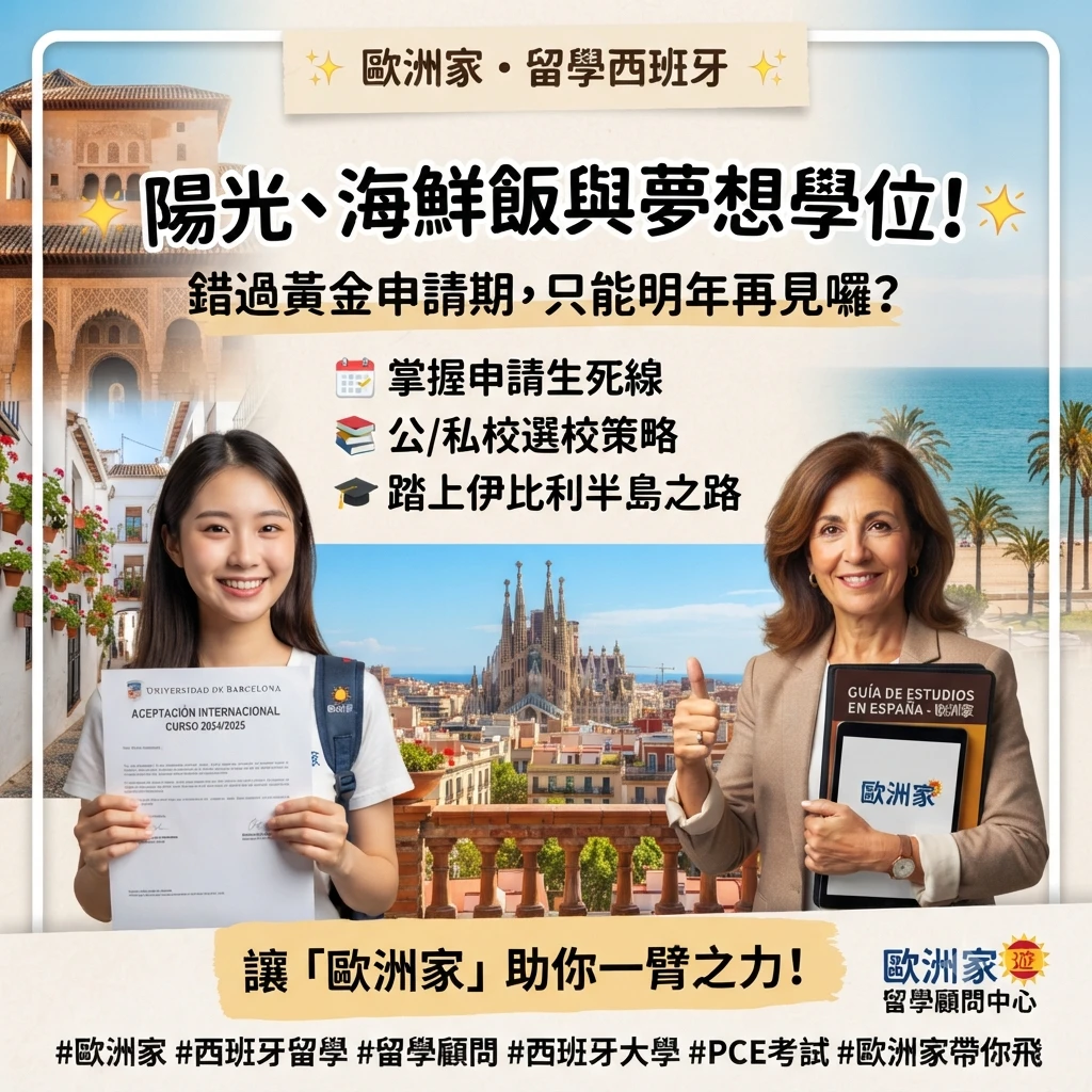 西班牙留學錯過這一步，直接多等一整年？