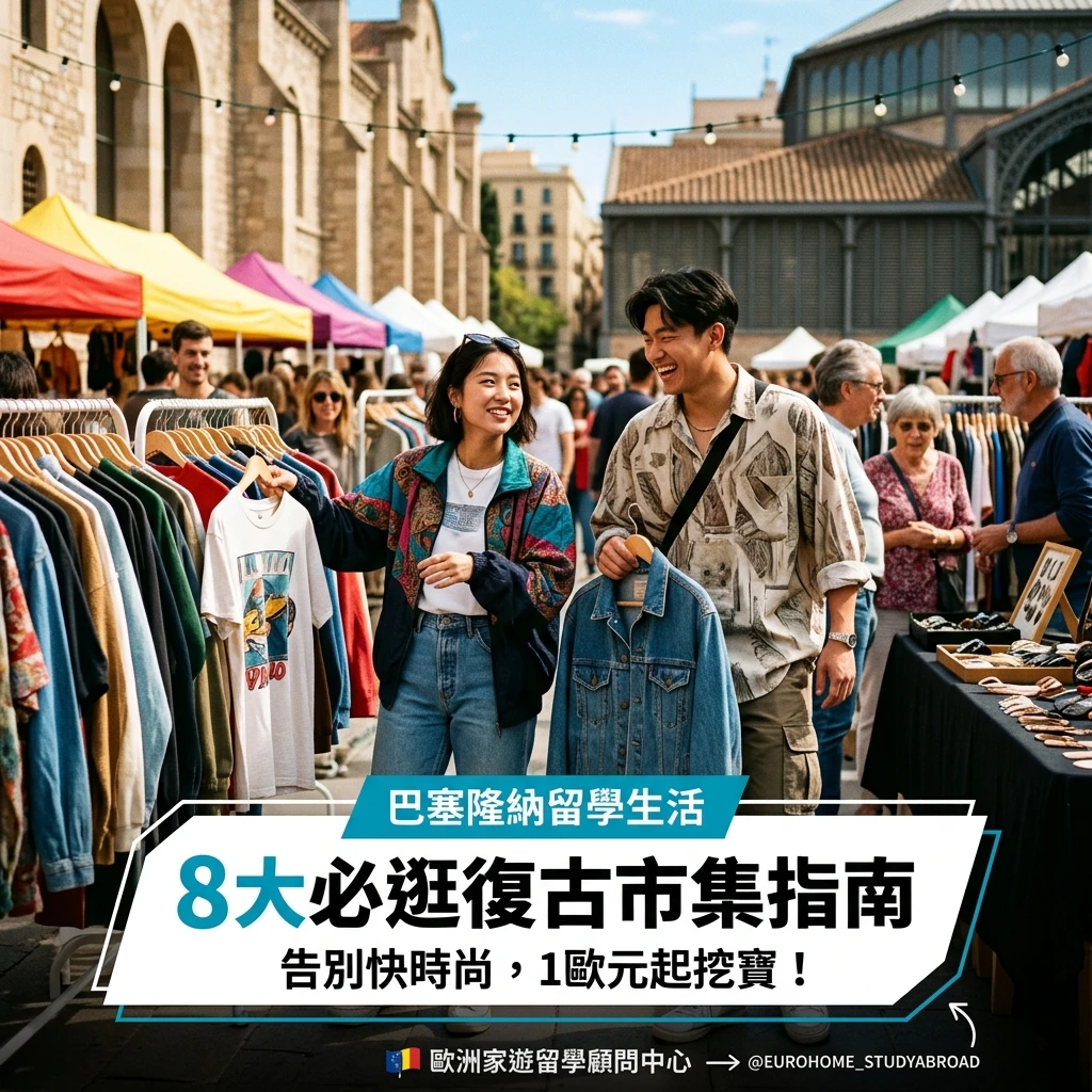 🇪🇸 【巴塞隆納留學生活】告別快時尚！留學生必逛的 8 大復古二手市集指南 🛍️✨
