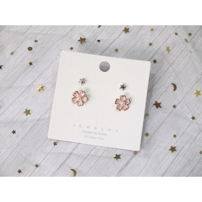正韓 耳環 花花造型