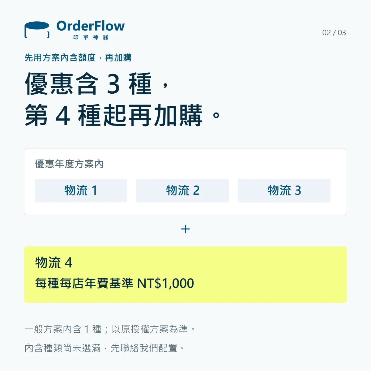 物流加購