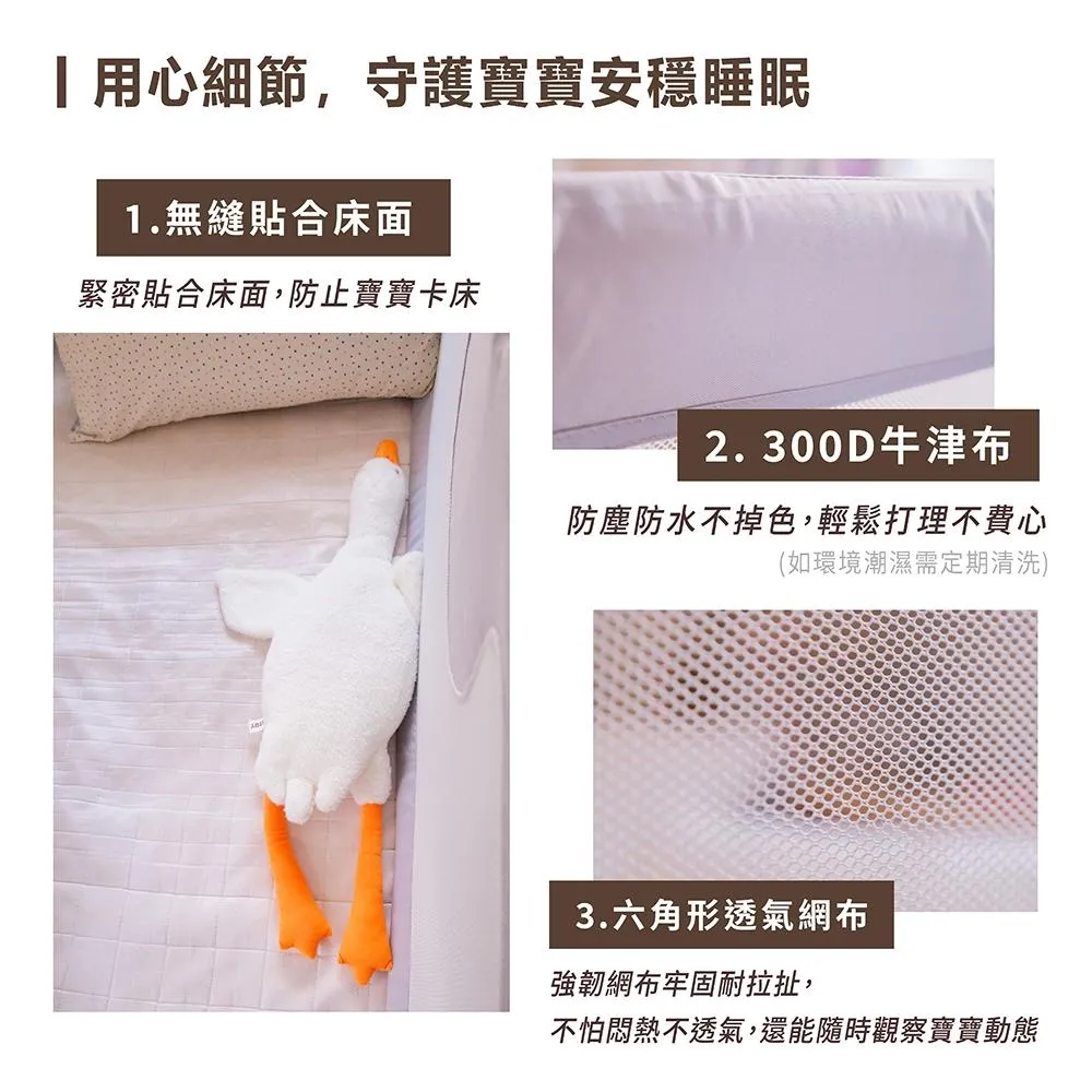 加會員享限時優惠 貝貝佳Plus輕攜版 單片 外出旅行 折疊升降 床圍 床圍欄
