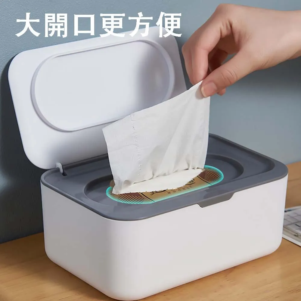 濕巾保濕好物 濕紙巾收納盒 口罩收納盒 紙巾盒 口罩盒 面紙盒 濕巾置物盒 面紙收納 口罩收納 桌面收納【A0471】