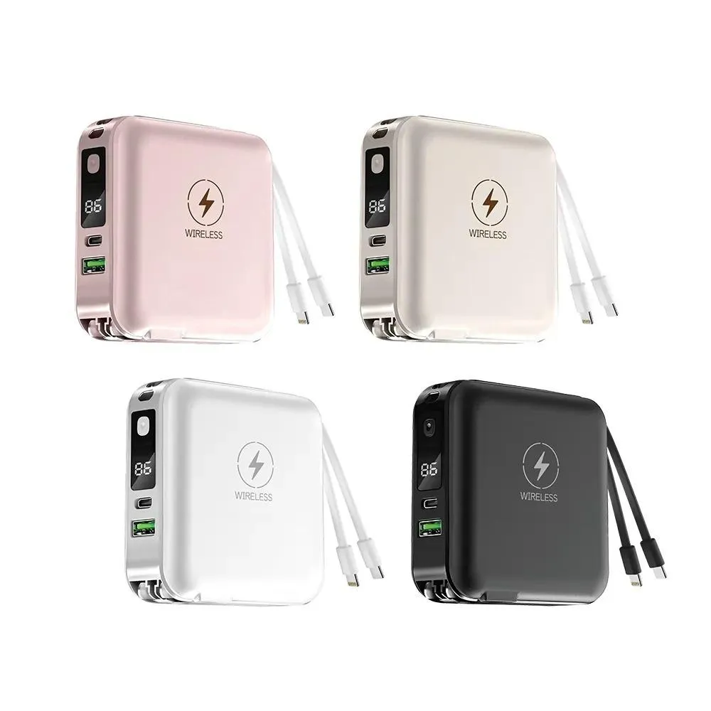 KINYO 7in1行動電源 雙線夾心萬用充 12000mAh 充電寶 行動電池 充電行動電源 kpb-2650