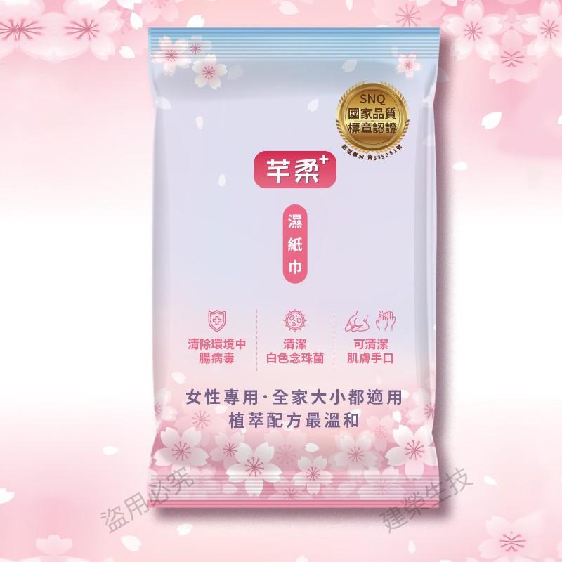 美麗女人必備單品 芊柔濕紙巾 PLUS+版 私密清潔 抗菌濕紙巾 女性濕紙巾 濕紙巾 溼紙巾 濕巾 私密處清潔【OZ】