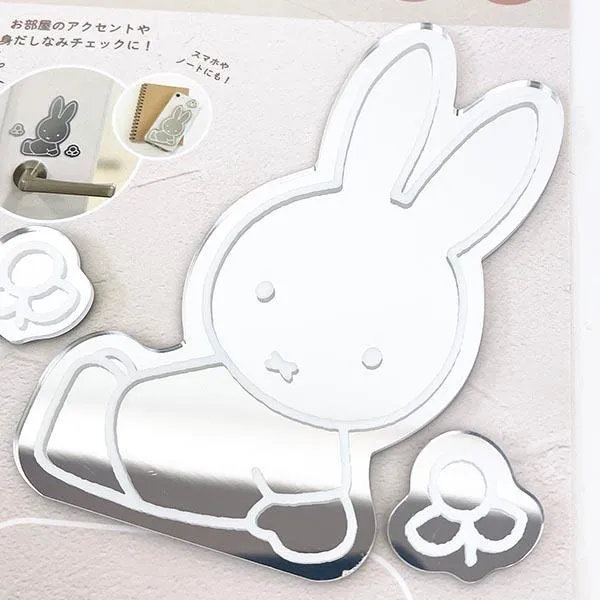 發票🌷日本 正版 MIFFY 米菲裝飾鏡子 隨身小鏡子 可愛 裝飾 米菲兔 米飛兔 鏡子 裝飾
