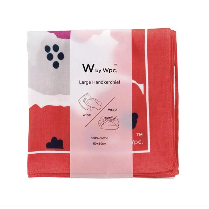 現貨&amp;發票🌷 日本 Wpc 春夏新商品 大方巾 手帕 絲巾 純棉 包包點綴 襯衫點綴 便當袋 多功能 包便當