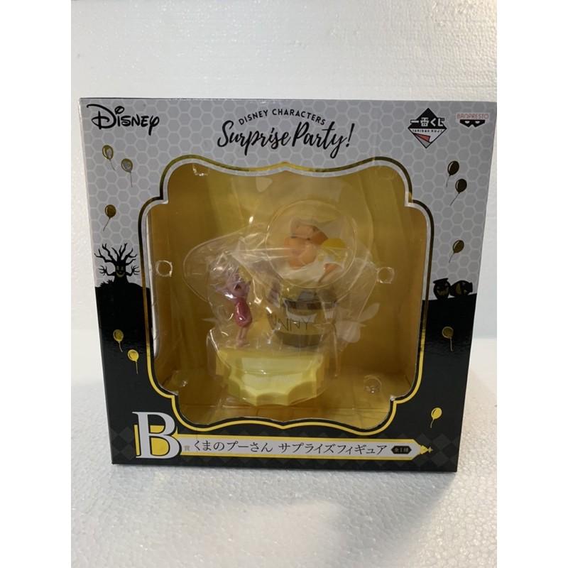 日本 正版 一番賞 B賞 小熊維尼 日版Winnie the Pooh 小豬 萬聖節 驚嚇 維尼 迪士尼 小豬 吃蜂蜜