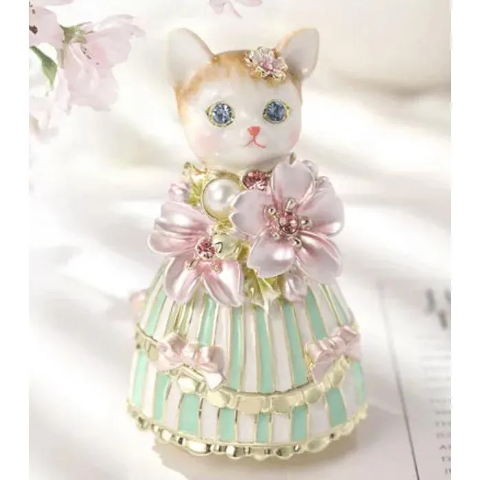 現貨🌷日本 piearth 首飾盒 貓咪 櫻花 珠寶盒 飾品盒 收納盒 戒指 飾品 擺飾