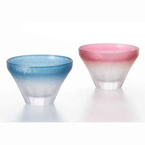 日本製 石塚硝子 富士山盃 禮盒 酒杯 富士山 金箔標題字包裝 高質感 送禮 對杯 清酒杯 冷酒杯