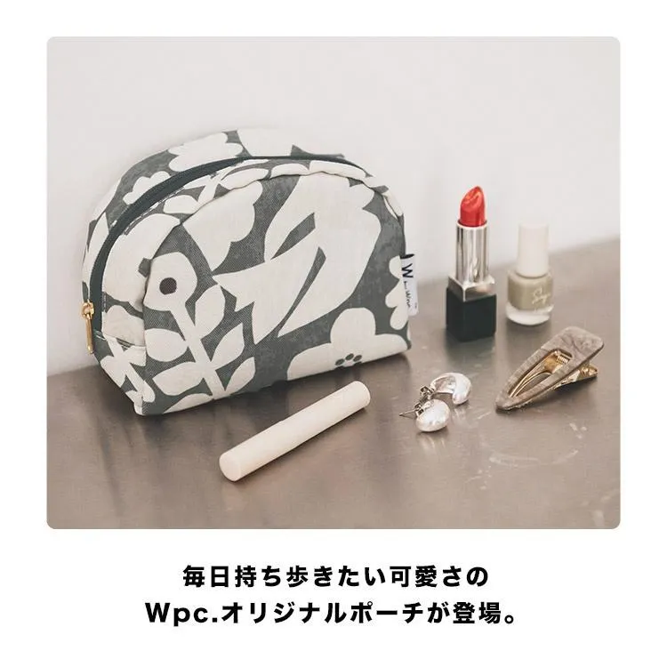 現貨🌷日本 wpc 正版 半圓 文具包 化妝包 萬用包 收納包 化妝袋 小物袋 盥洗包