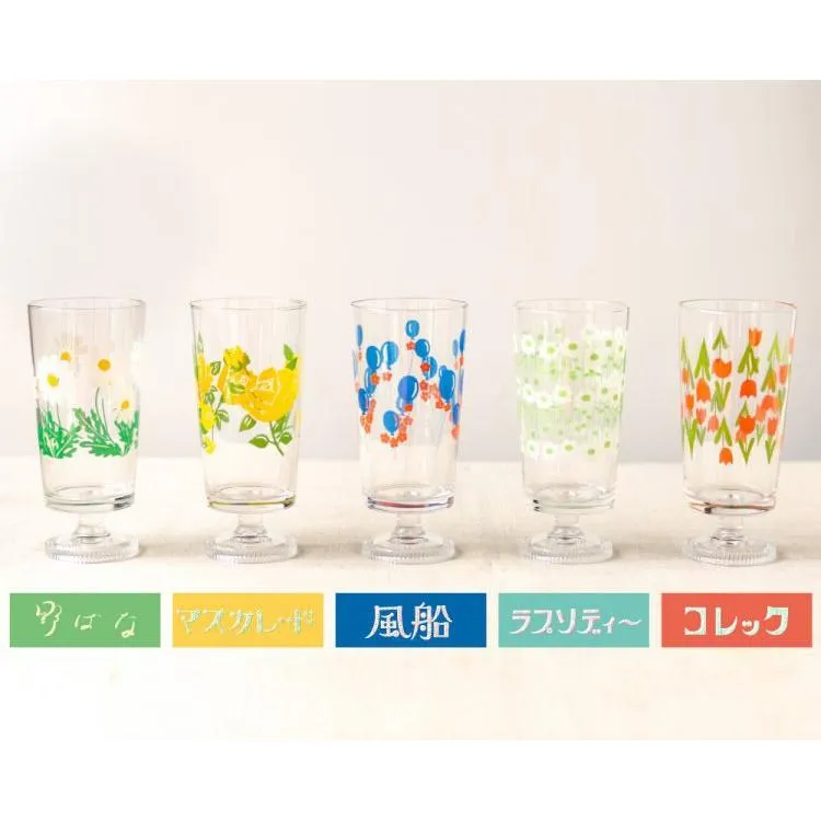 現貨🌷日本製 ADERIA 昭和 杯子 復古 玻璃杯 (有腳) 昭和時代 復刻 高腳杯 305ML