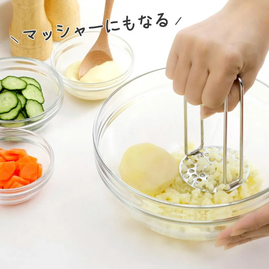 日本製 下村企販 燕三條 不鏽鋼 罐頭瀝油器 瀝水搗泥搗碎器 Mama Cook 18-8 廚房用具