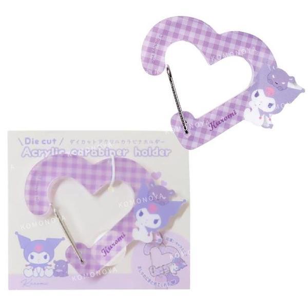 現貨＆發票🌷日本 Sanrio 三麗鷗 壓克力愛心扣環 格紋款 美樂蒂 酷洛米 大耳狗 鑰匙扣 鑰匙圈