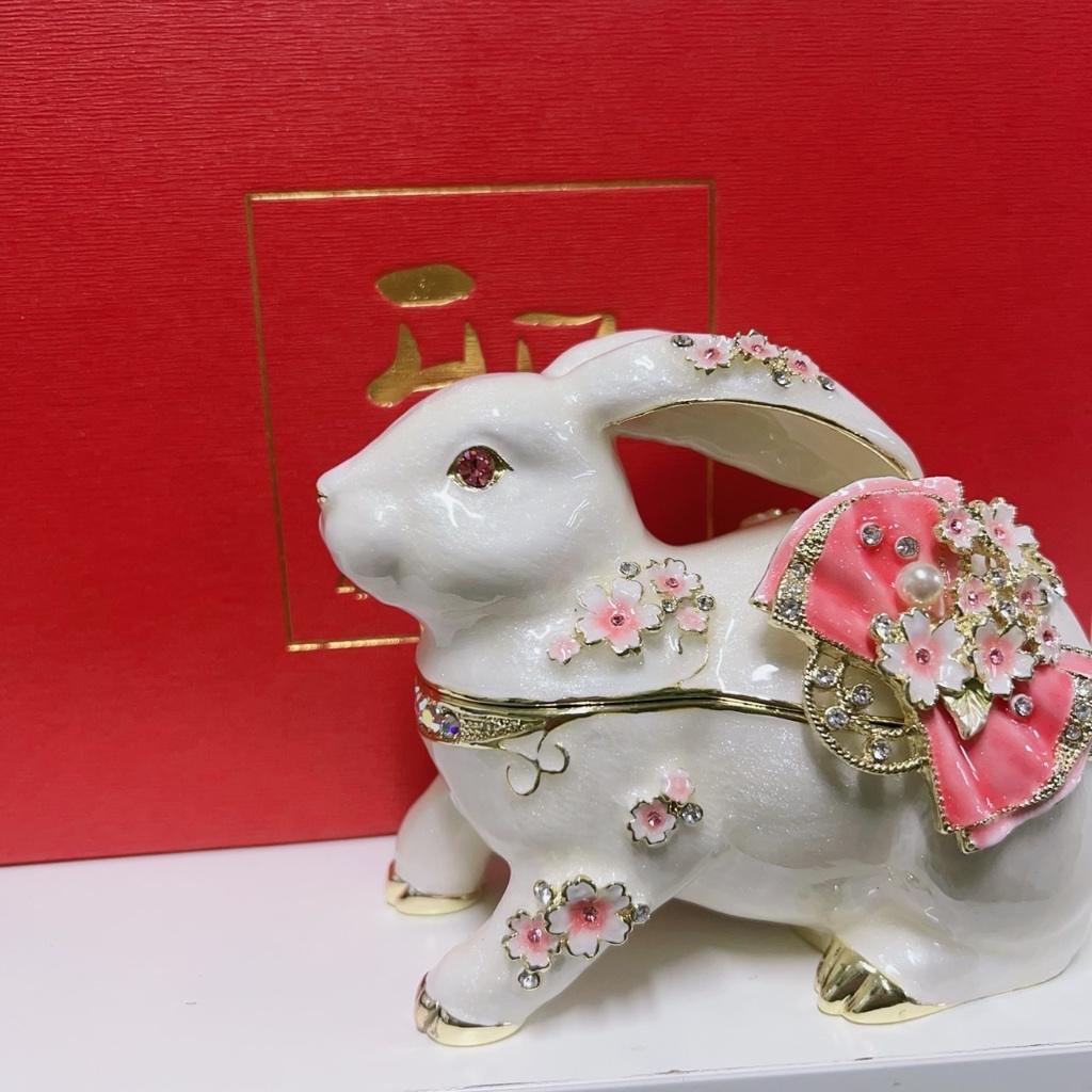 現貨&amp;發票🌷兔年 兔子 2023 日本 piearth 首飾盒 picals 珠寶盒 飾品盒 收納盒 戒指 飾品 擺飾