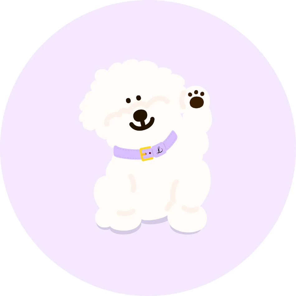 韓國Lili Pouent 手工真皮項圈-LAVENDER ℒ COLLAR