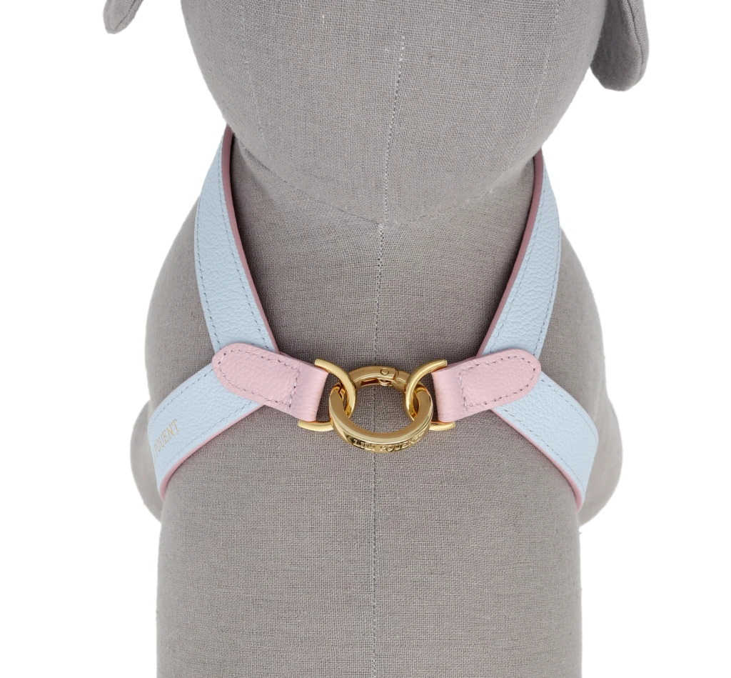 🇰🇷韓國Lili Pouent 手工真皮胸背 ｜ 淡粉紅色/藍色  雙色 PASTEL PINK/BLUE