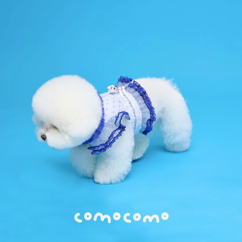 【COMOCOMO】Forgarden Blue 藍色網眼胸背衣