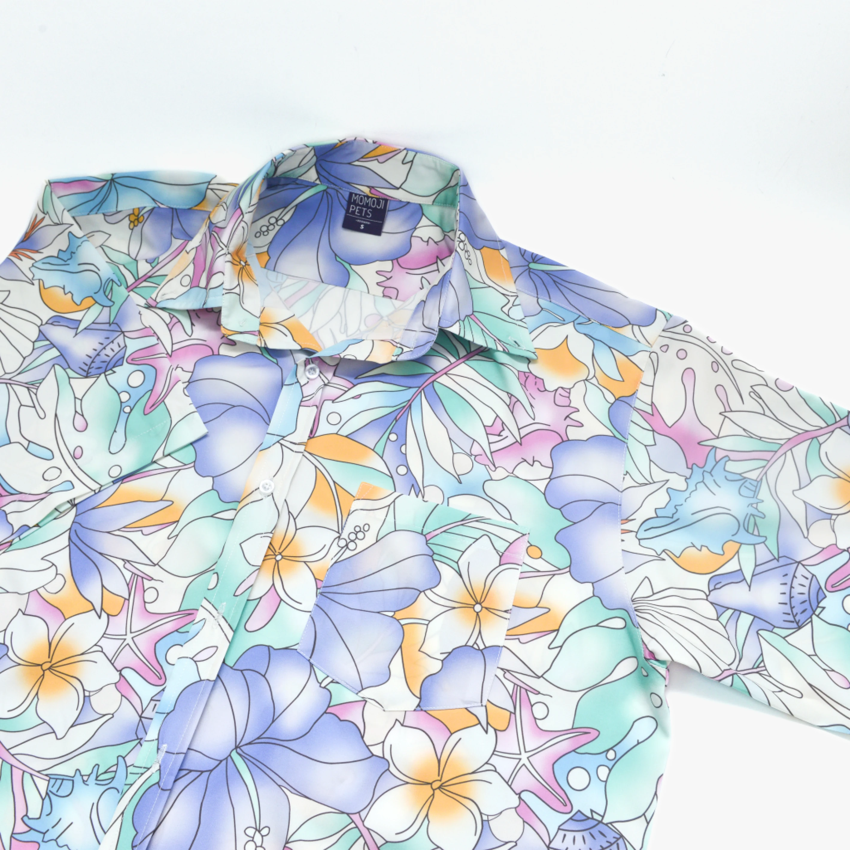 【MOMOJI】PORTLAND Hooman Shirt - 花襯衫親子裝