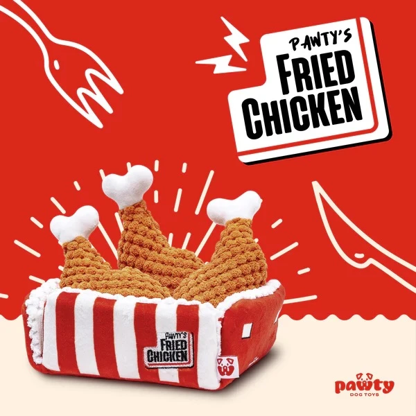 【Pawty】炸雞聞嗅玩具