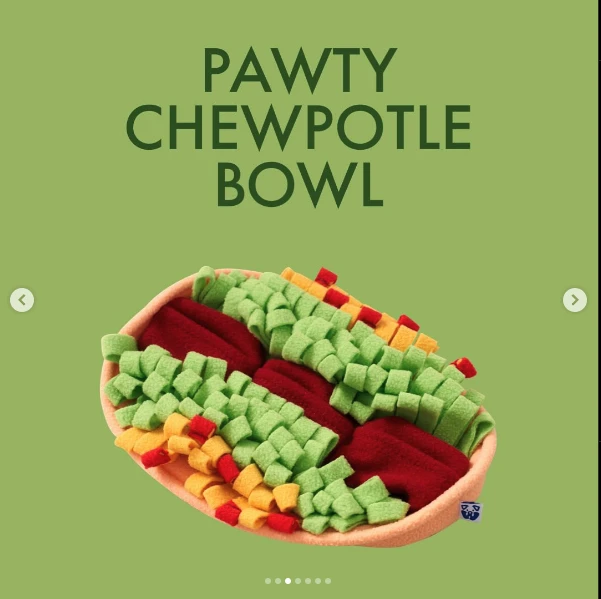 【Pawty】墨西哥捲餅藏食互動玩具