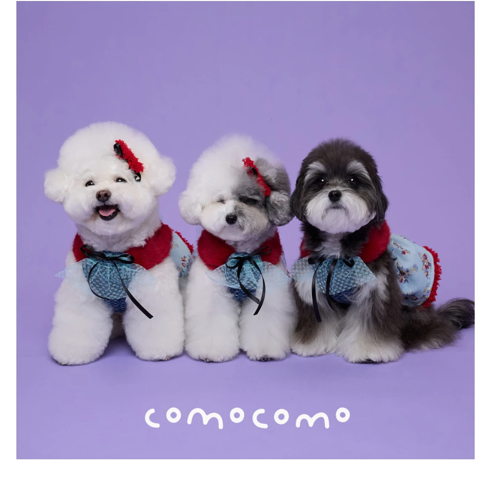 【COMOCOMO】 Rouge Etoile 提花刺繡連身裙